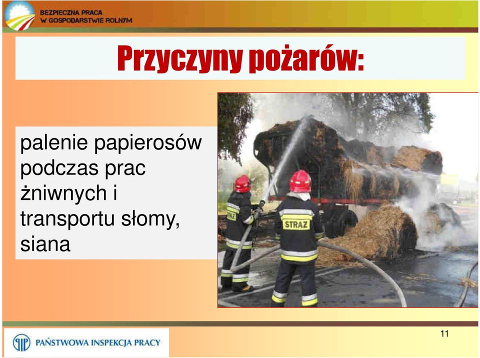 podczas prac żniwnych