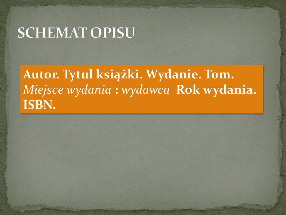 Wydanie. Tom.