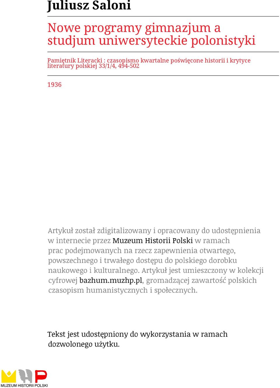 Literacki : czasopismo kwartalne poświęcone
