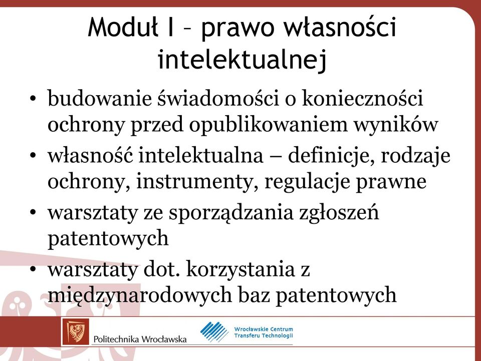 rodzaje ochrony, instrumenty, regulacje prawne warsztaty ze sporządzania