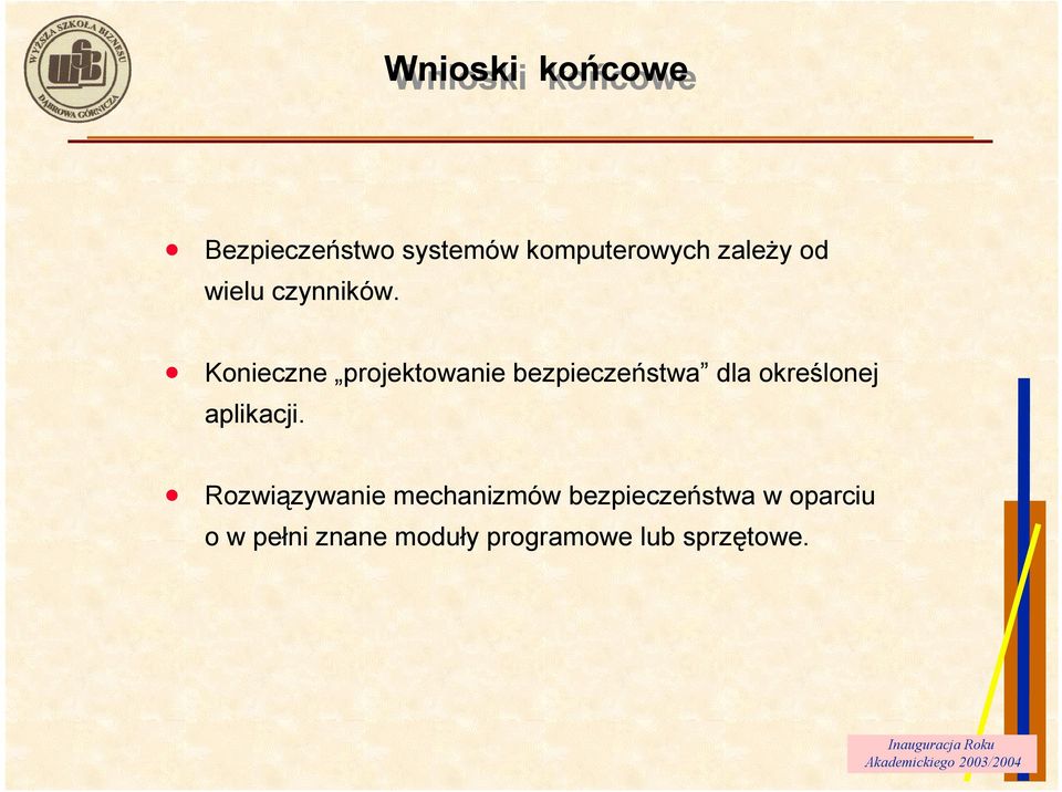 Konieczne projektowanie bezpieczeństwa dla określonej