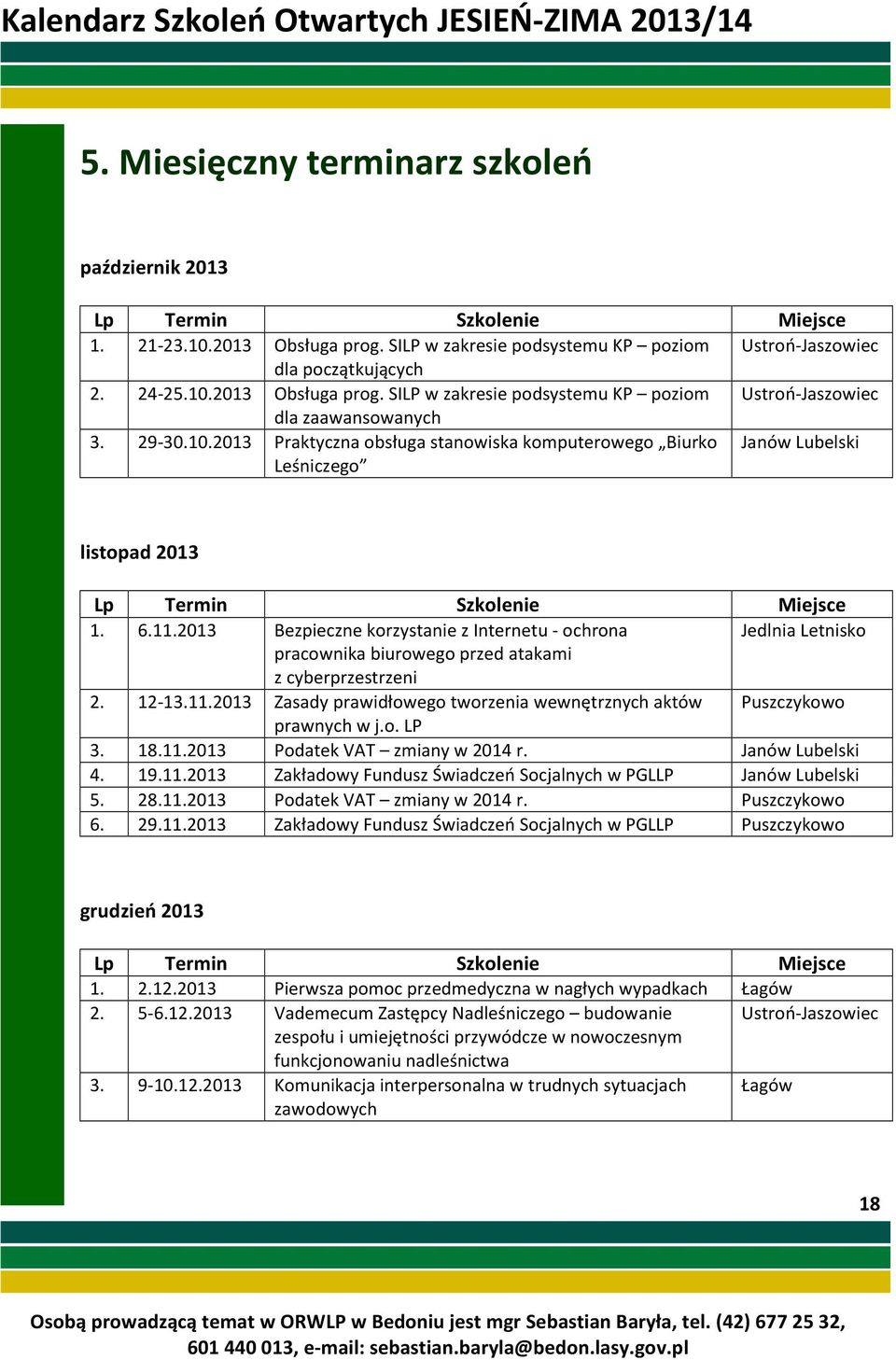 2013 Bezpieczne korzystanie z Internetu - ochrona Jedlnia Letnisko pracownika biurowego przed atakami z cyberprzestrzeni 2. 12-13.11.