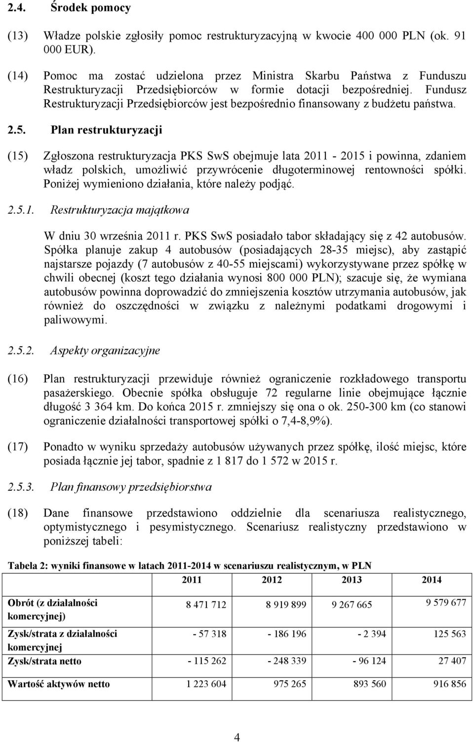 Fundusz Restrukturyzacji Przedsiębiorców jest bezpośrednio finansowany z budżetu państwa. 2.5.