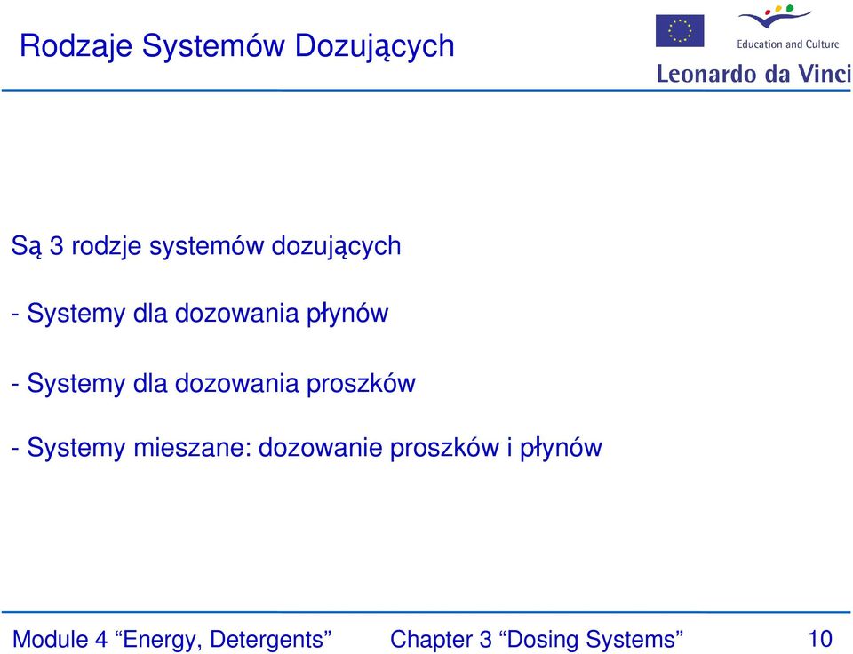 dozowania proszków - Systemy mieszane: dozowanie