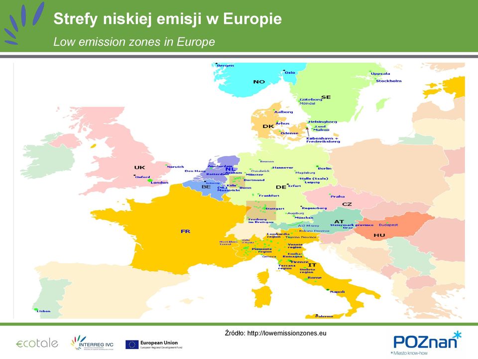 zones in Europe Źródło: