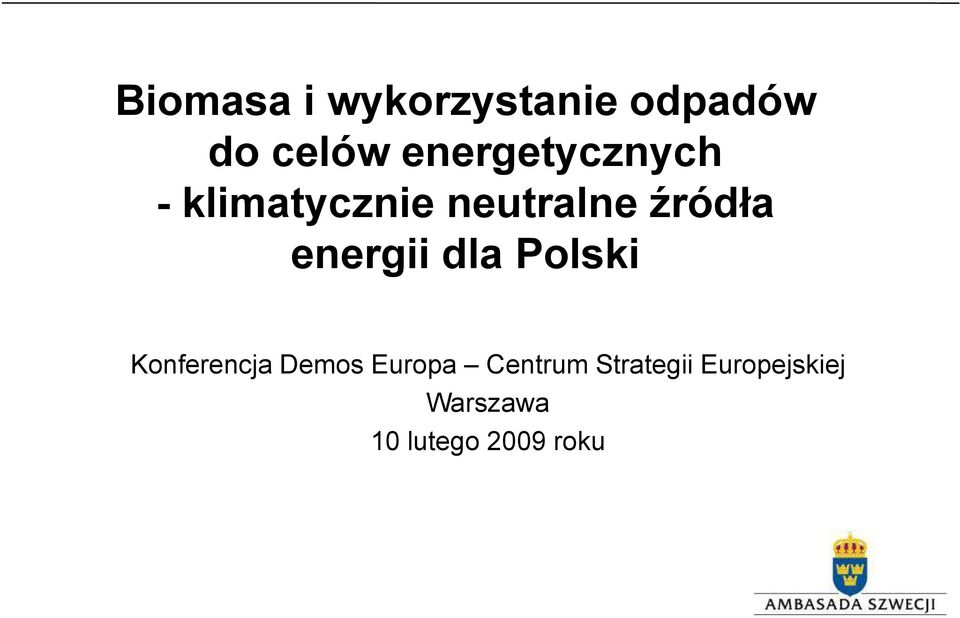 Polski Konferencja Demos Europa Centrum