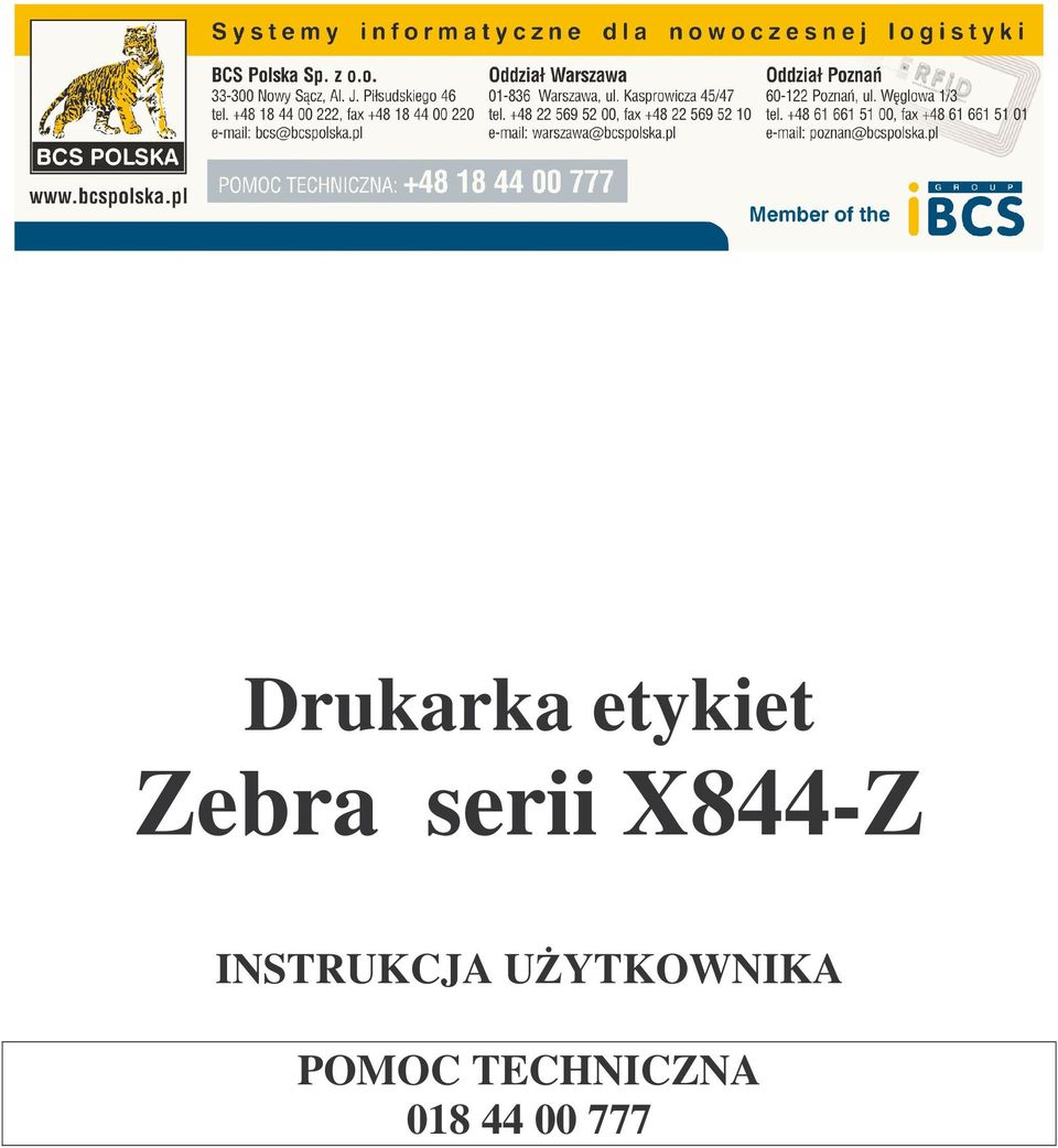 INSTRUKCJA UYTKOWNIKA