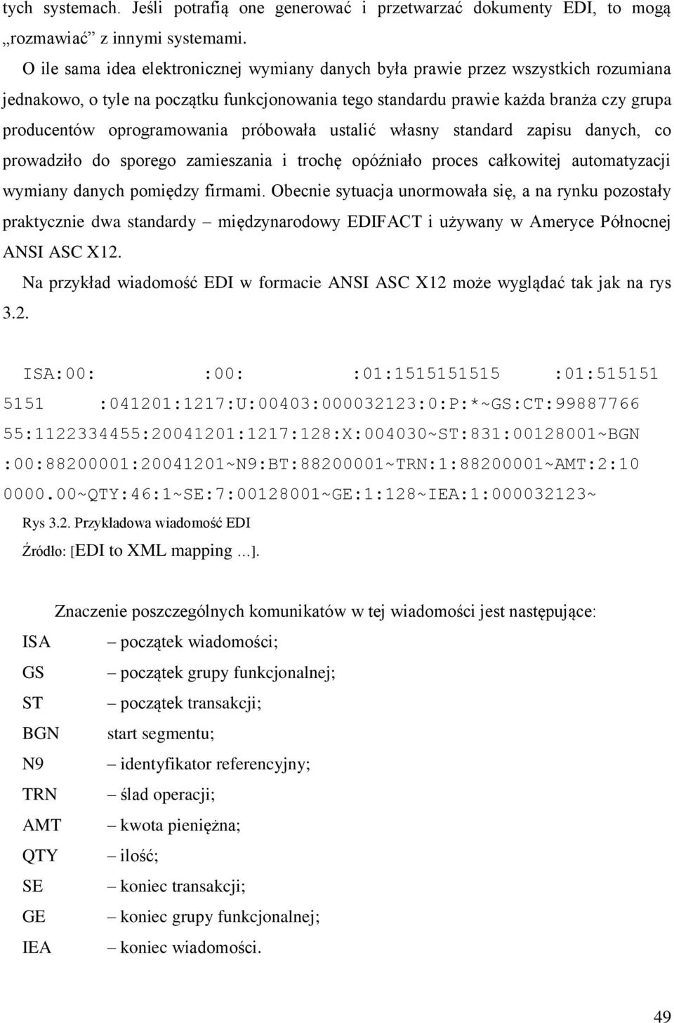 oprogramowania próbowała ustalić własny standard zapisu danych, co prowadziło do sporego zamieszania i trochę opóźniało proces całkowitej automatyzacji wymiany danych pomiędzy firmami.