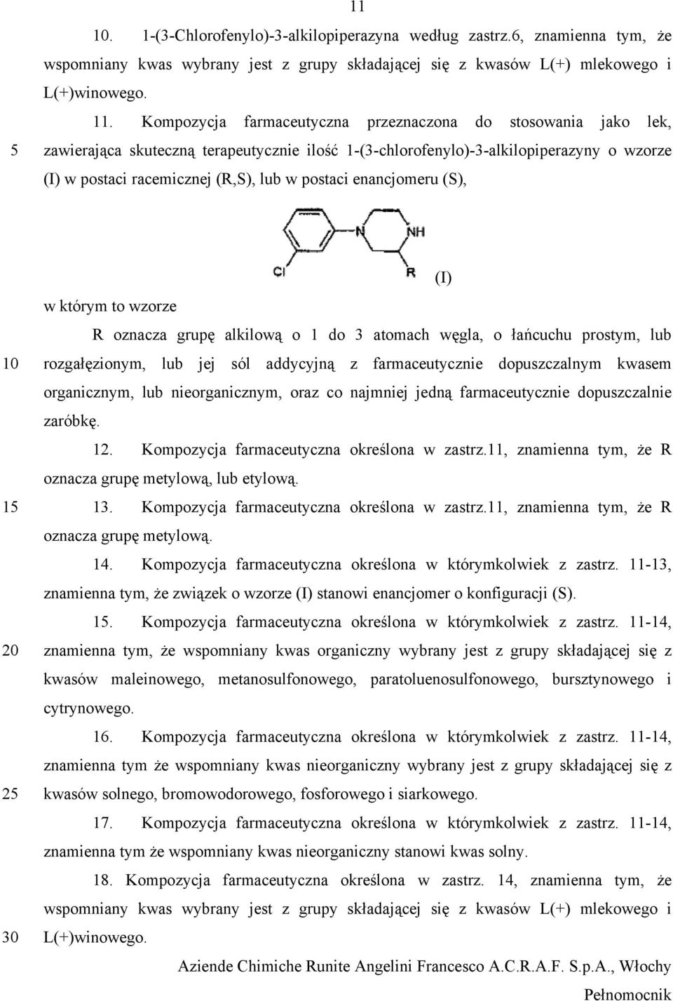 enancjomeru (S), (I) w którym to wzorze R oznacza grupę alkilową o 1 do 3 atomach węgla, o łańcuchu prostym, lub rozgałęzionym, lub jej sól addycyjną z farmaceutycznie dopuszczalnym kwasem