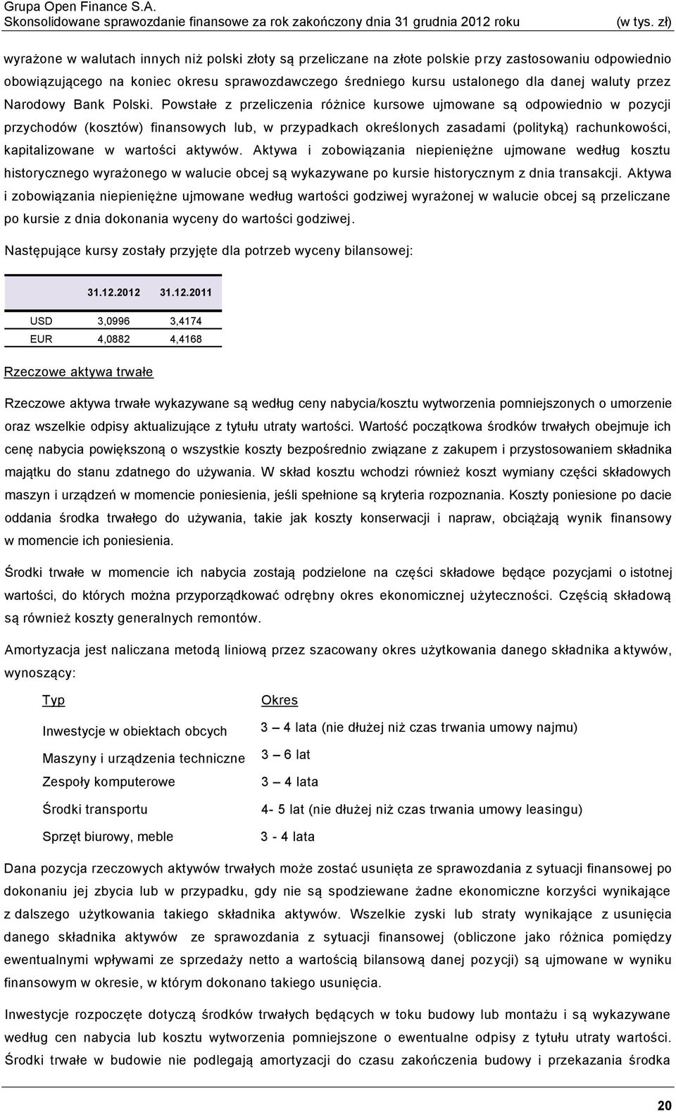 Powstałe z przeliczenia różnice kursowe ujmowane są odpowiednio w pozycji przychodów (kosztów) finansowych lub, w przypadkach określonych zasadami (polityką) rachunkowości, kapitalizowane w wartości