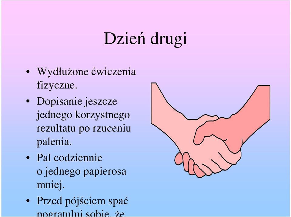 po rzuceniu palenia.