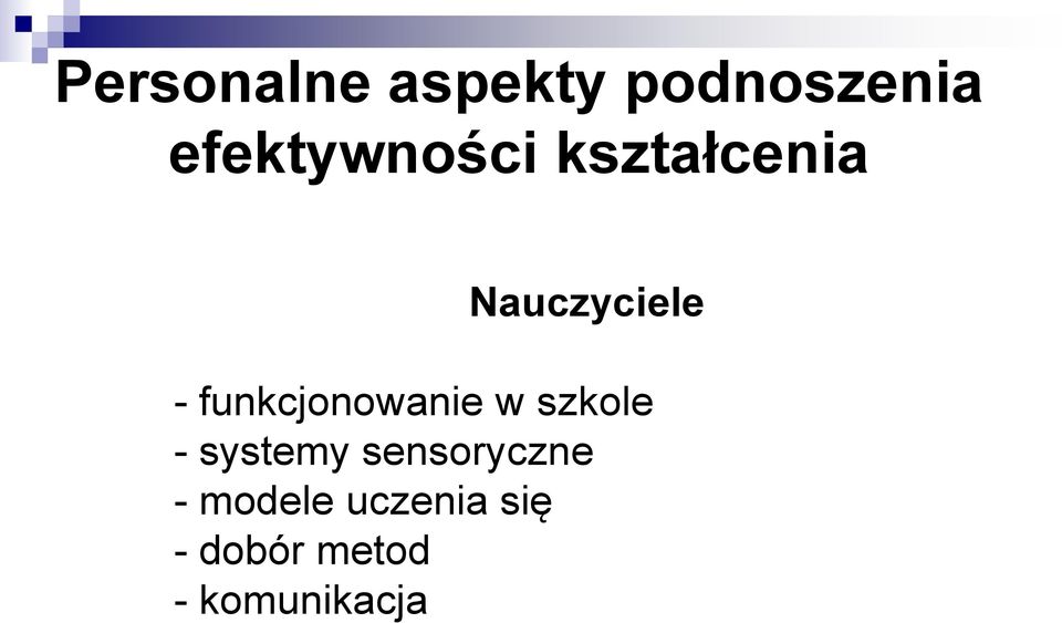 funkcjonowanie w szkole - systemy
