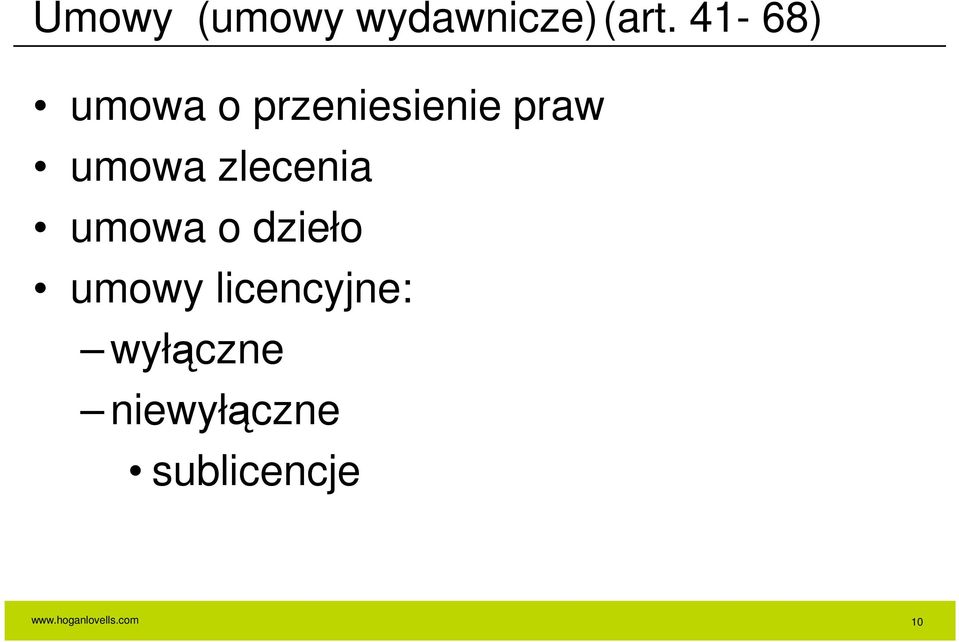 umowa zlecenia umowa o dzieło umowy