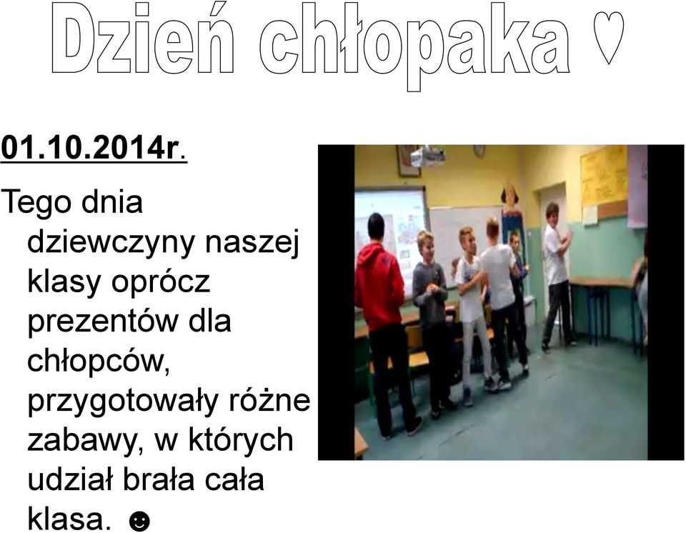 oprócz prezentów dla chłopców,