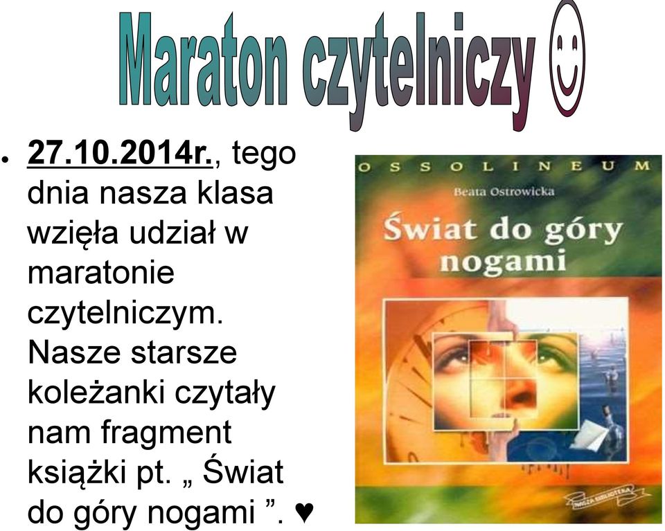 w maratonie czytelniczym.