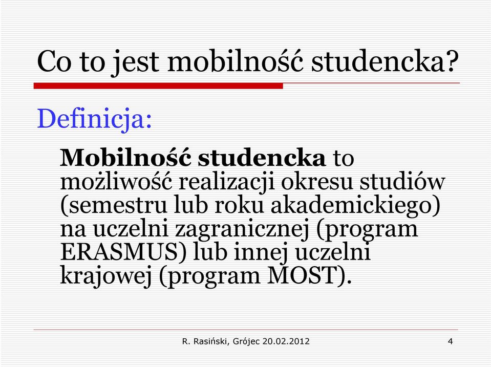 okresu studiów (semestru lub roku akademickiego) na