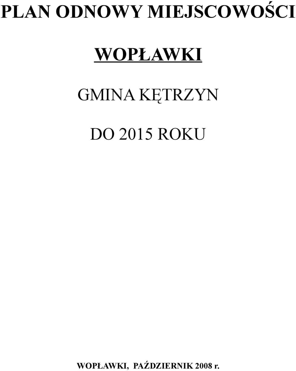 GMINA KĘTRZYN DO 2015