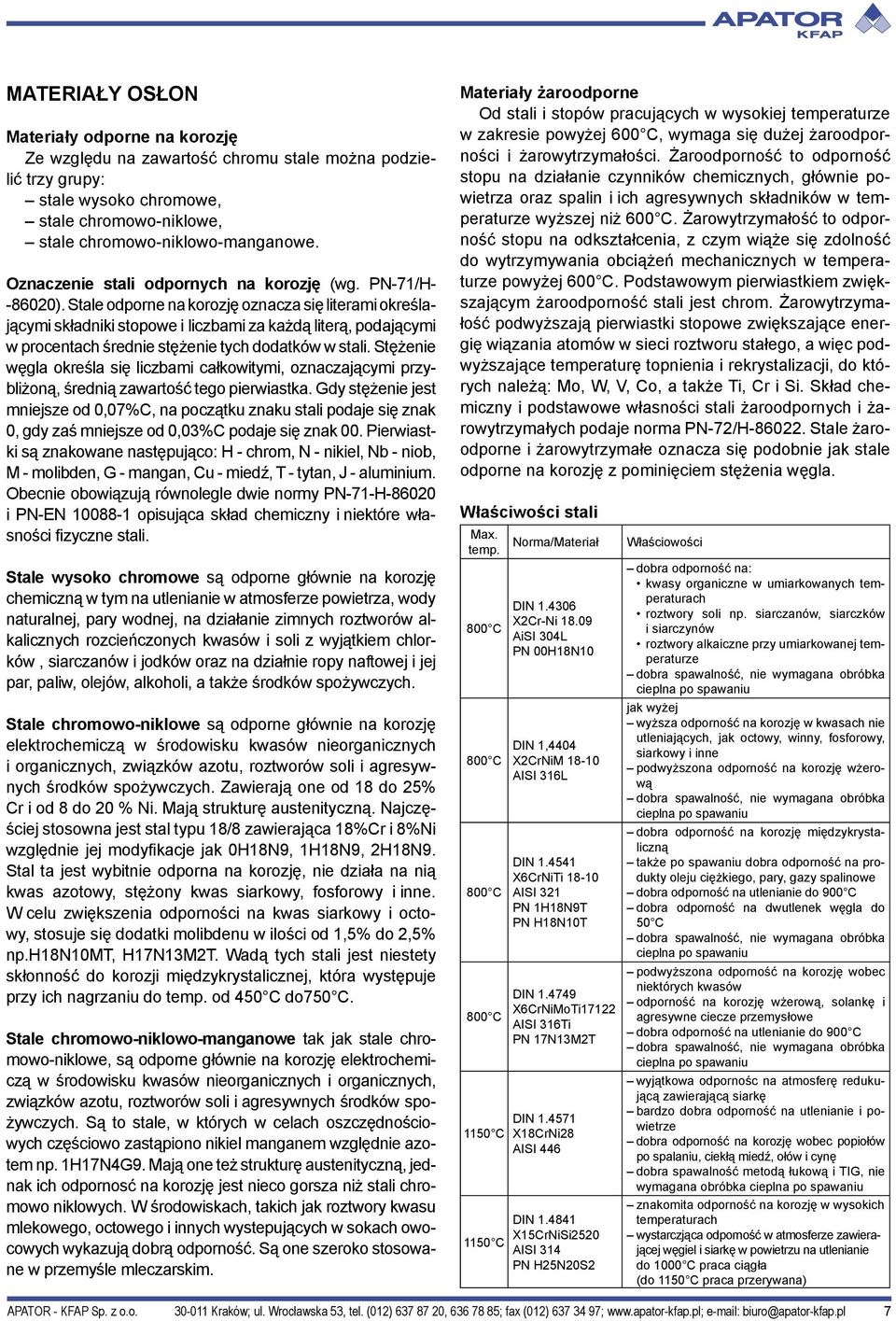 Stale odporne na korozję oznacza się literami określającymi składniki stopowe i liczbami za każdą literą, podającymi w procentach średnie stężenie tych dodatków w stali.