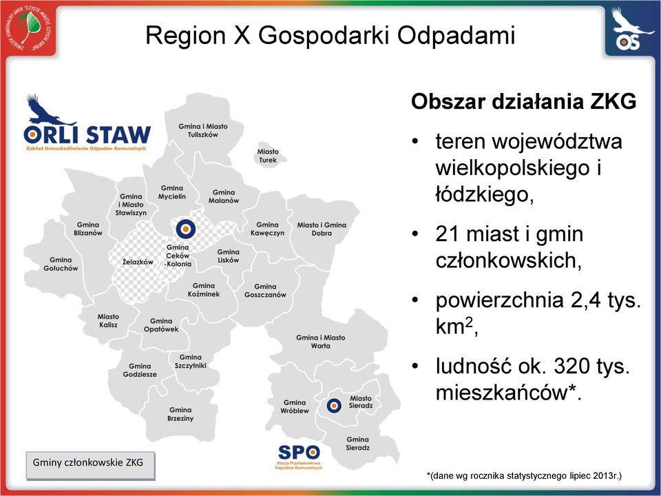 członkowskich, powierzchnia 2,4 tys. km 2, ludność ok. 320 tys.