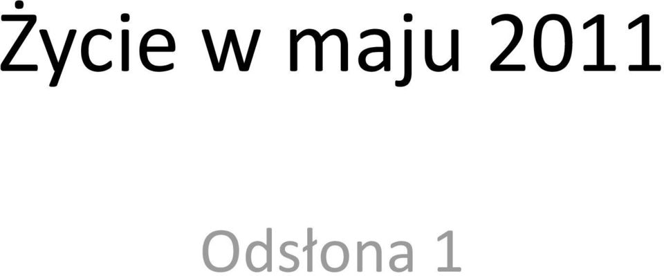 Odsłona 1