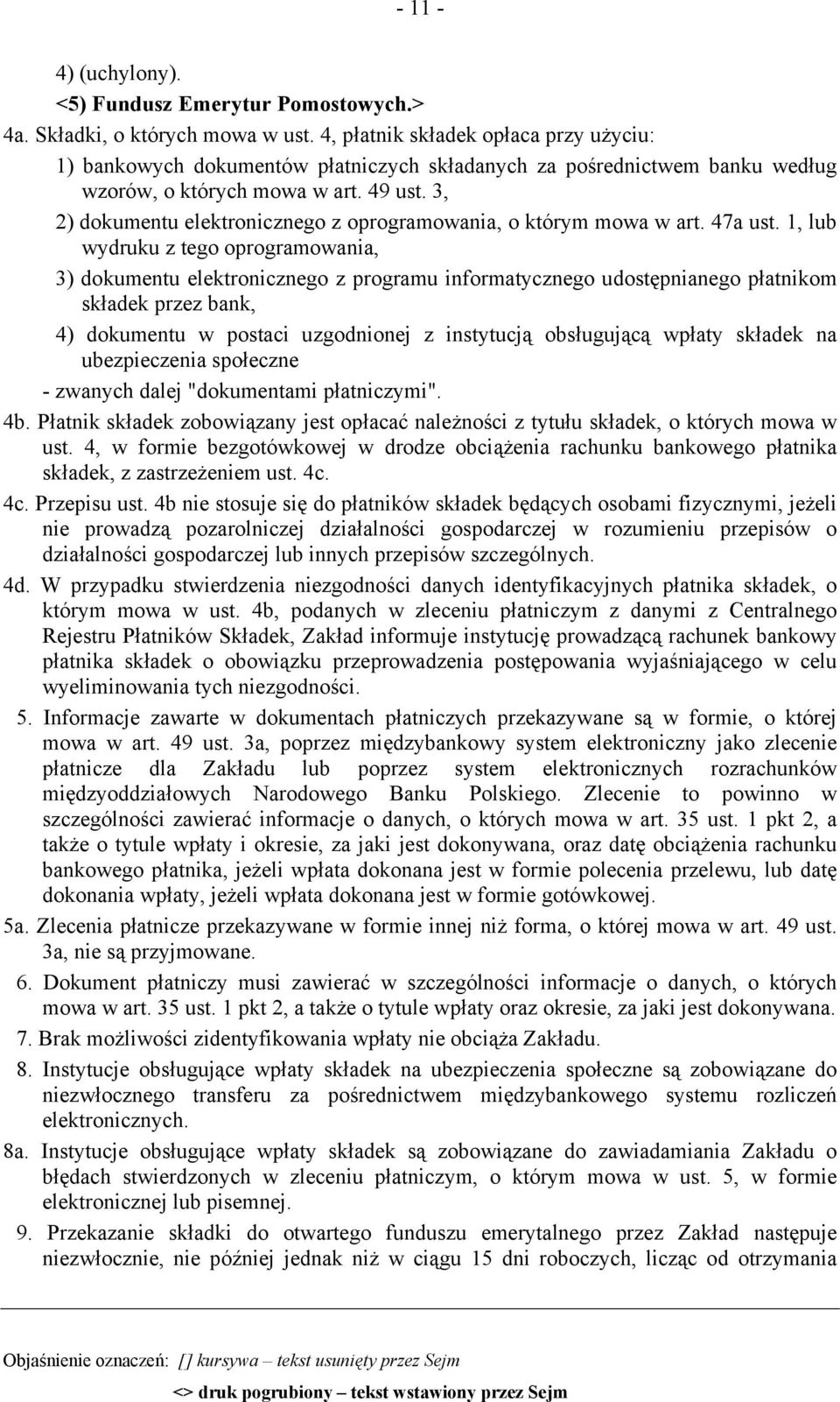 3, 2) dokumentu elektronicznego z oprogramowania, o którym mowa w art. 47a ust.