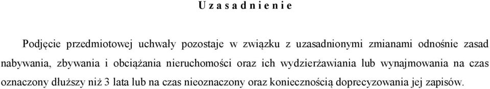 nieruchomości oraz ich wydzierżawiania lub wynajmowania na czas oznaczony