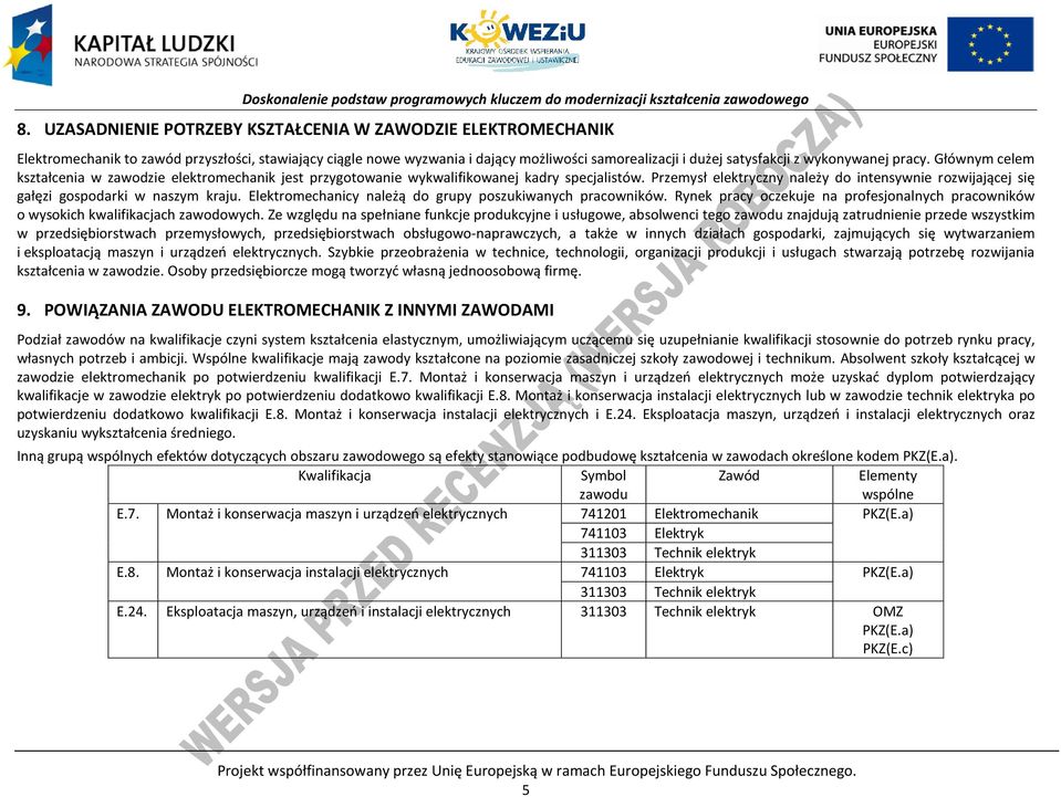 rzemysł elektryczny należy do intensywnie rozwijającej się gałęzi gospodarki w naszym kraju. Elektromechanicy należą do grupy poszukiwanych pracowników.