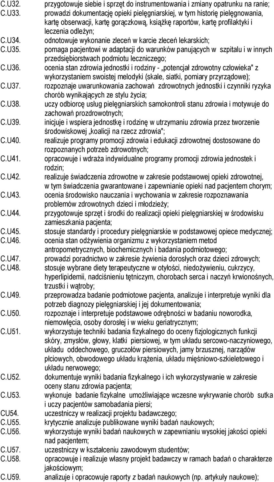 raportów, kartę profilaktyki i leczenia odleżyn; odnotowuje wykonanie zleceń w karcie zleceń lekarskich; pomaga pacjentowi w adaptacji do warunków panujących w szpitalu i w innych przedsiębiorstwach