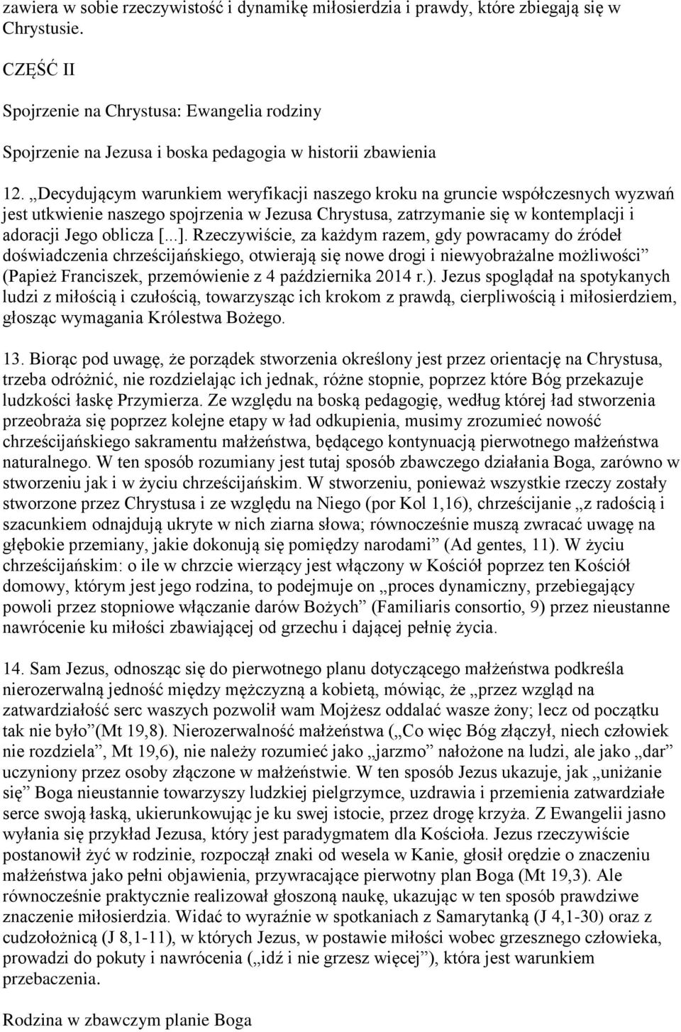 Decydującym warunkiem weryfikacji naszego kroku na gruncie współczesnych wyzwań jest utkwienie naszego spojrzenia w Jezusa Chrystusa, zatrzymanie się w kontemplacji i adoracji Jego oblicza [...].