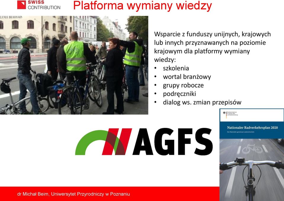 krajowym dla platformy wymiany wiedzy: szkolenia