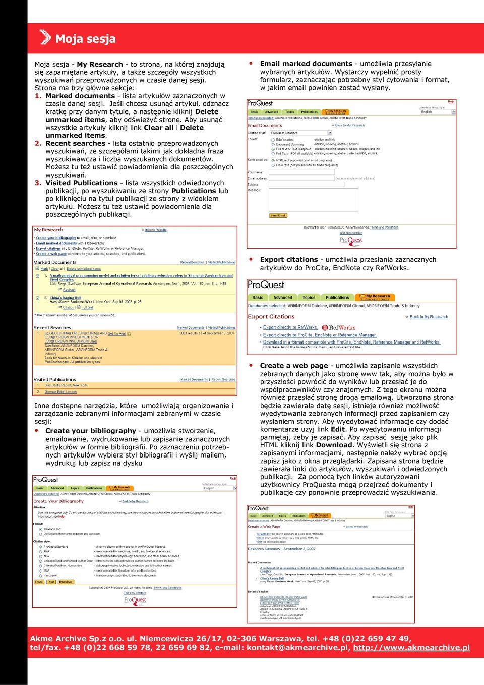 Jeśli chcesz usunąć artykuł, odznacz kratkę przy danym tytule, a następnie kliknij Delete unmarked items, aby odświeŝyć stronę.