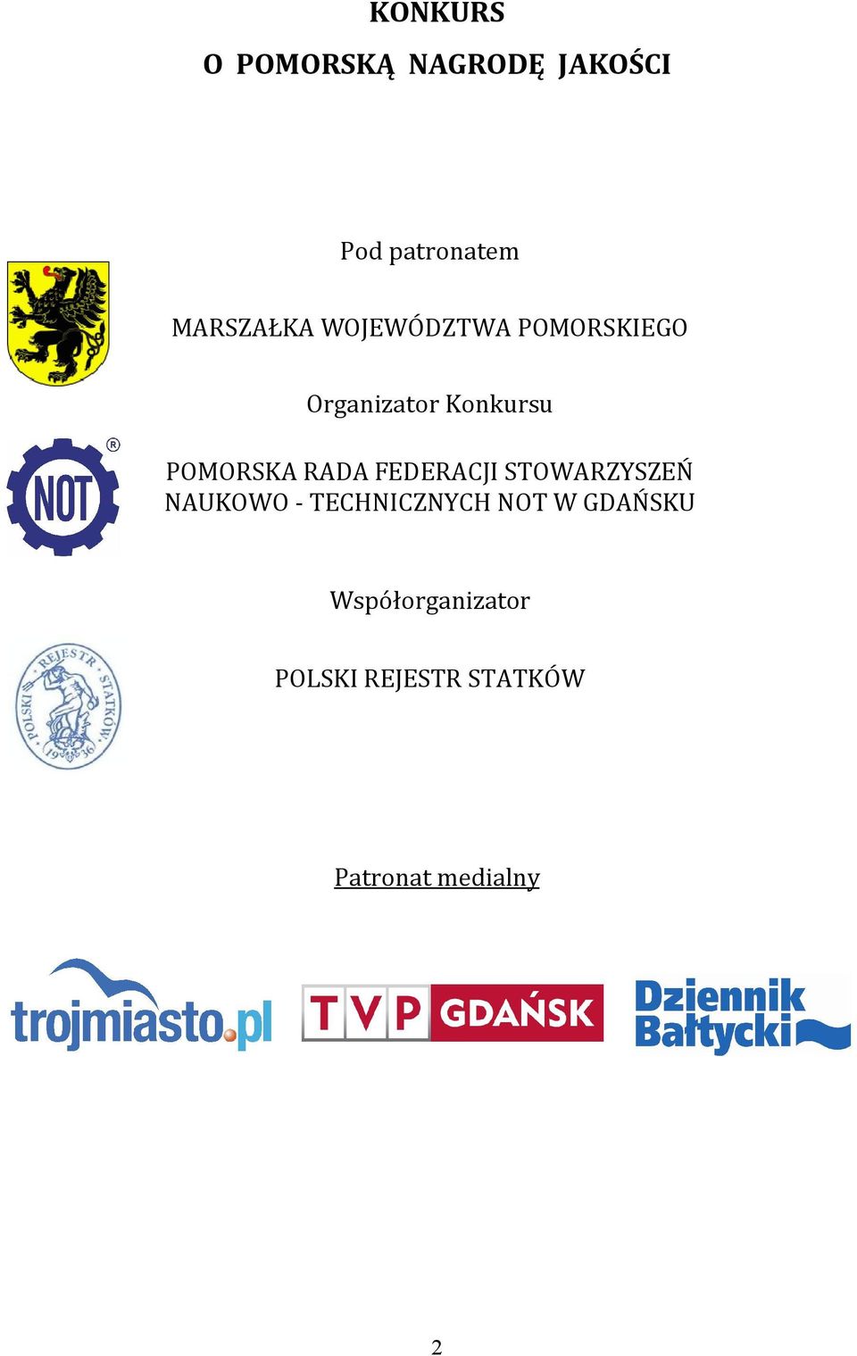 FEDERACJI STOWARZYSZEŃ NAUKOWO - TECHNICZNYCH NOT W GDAŃSKU