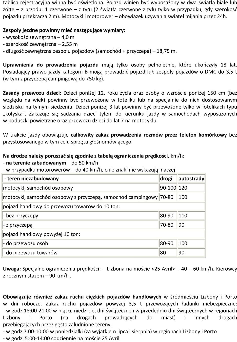 Motocykl i motorower obowiązek używania świateł mijania przez 24h.