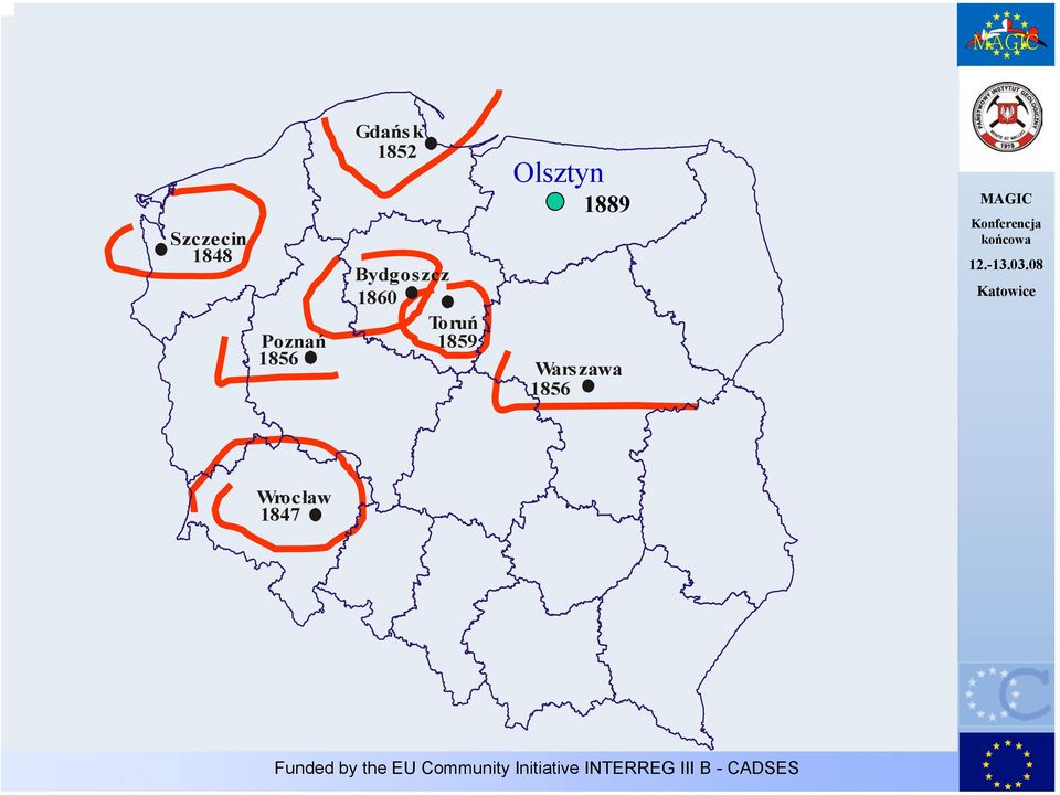 To ruń 1859 Olsztyn 1889