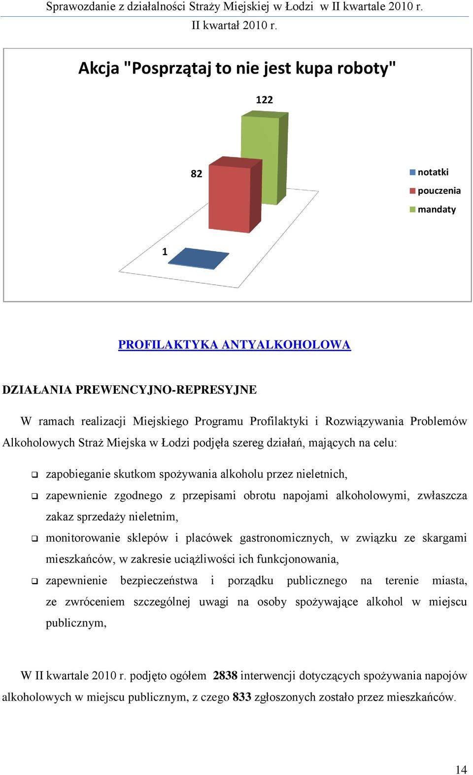 obrotu napojami alkoholowymi, zwłaszcza zakaz sprzedaży nieletnim, monitorowanie sklepów i placówek gastronomicznych, w związku ze skargami mieszkańców, w zakresie uciążliwości ich funkcjonowania,