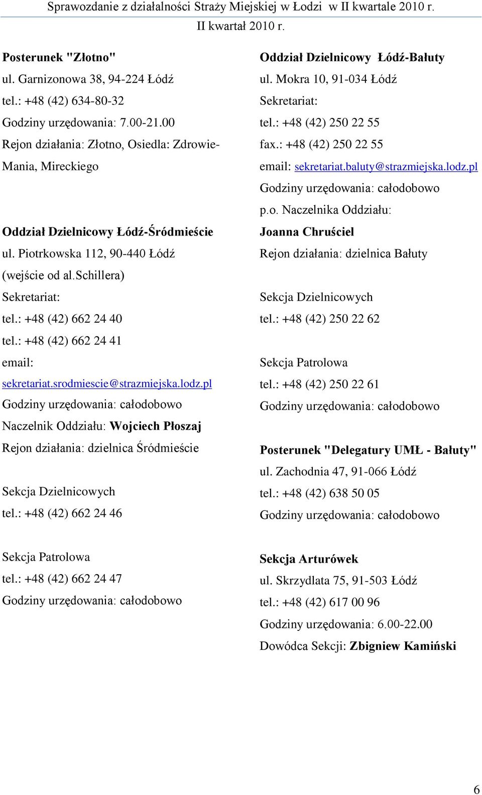: +48 (42) 662 24 40 tel.: +48 (42) 662 24 41 email: sekretariat.srodmiescie@strazmiejska.lodz.