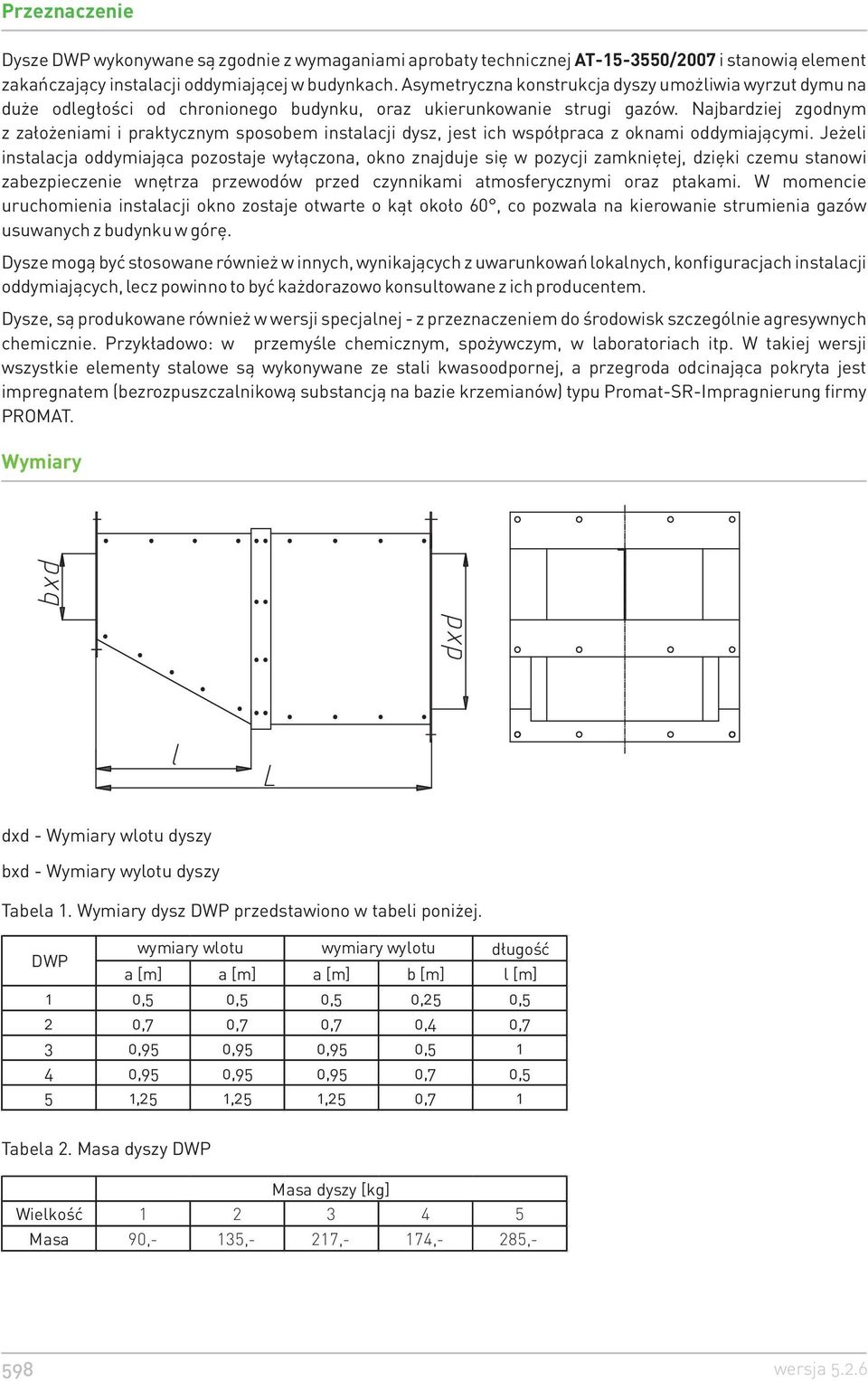 Najbardziej zgodnym z za³o eniami i praktycznym sposobem instalacji dysz, jest ich wspó³praca z oknami oddymiaj¹cymi.