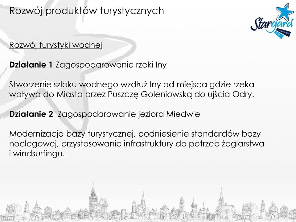 Goleniowską do ujścia Odry.