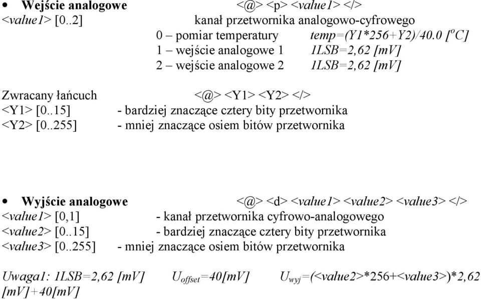 .15] - bardziej znaczące cztery bity przetwornika <Y2> [0.