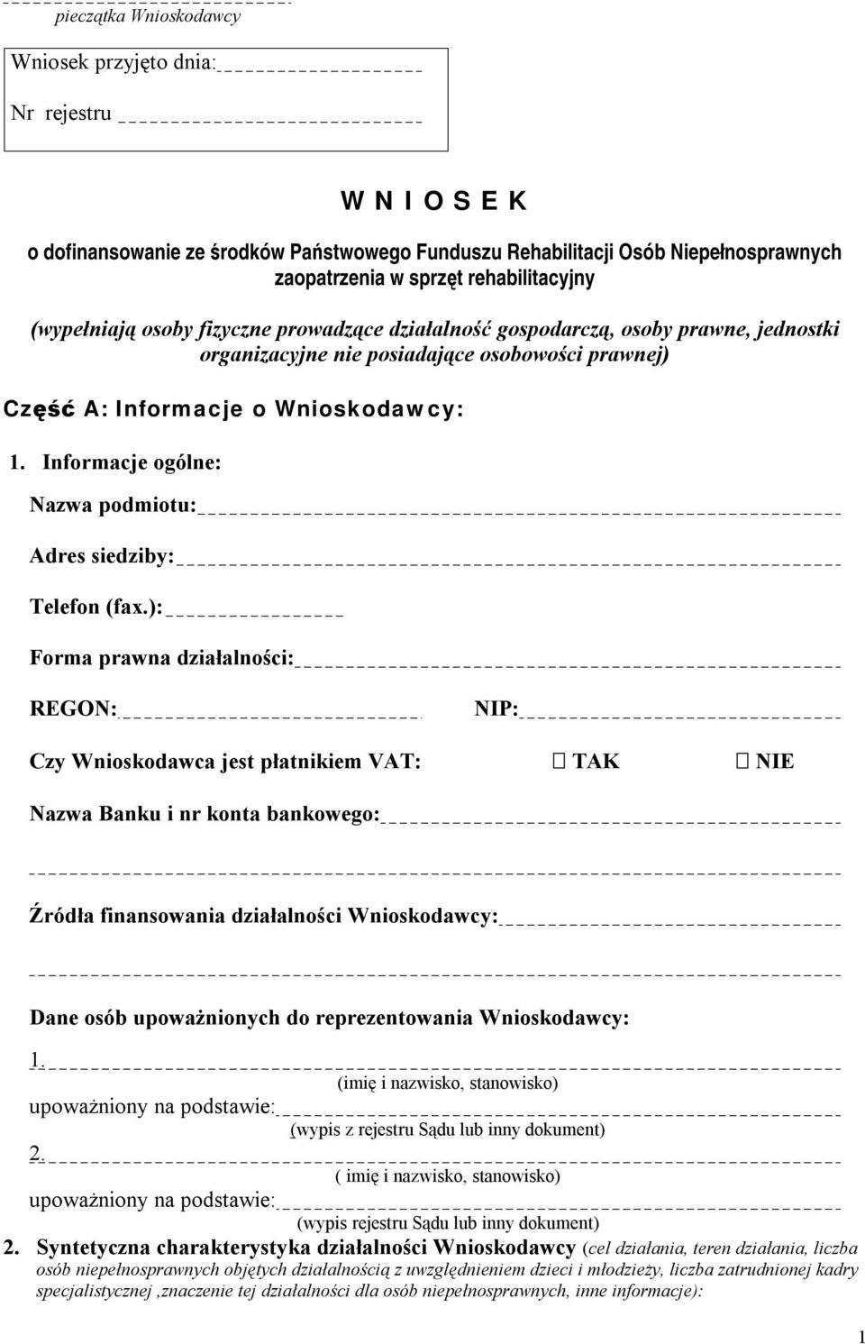 Informacje ogólne: Nazwa podmiotu: Adres siedziby: Telefon (fax.