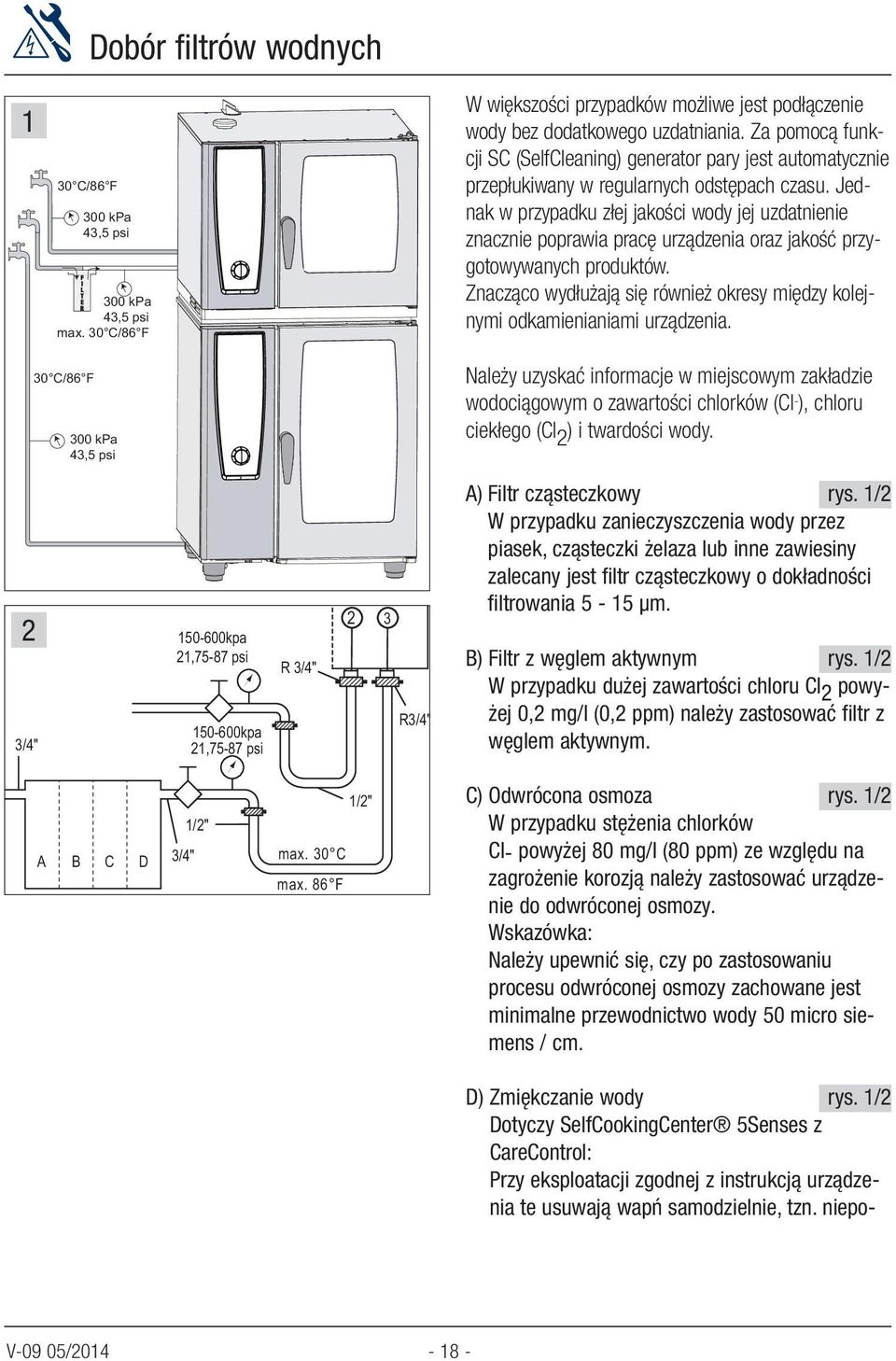 Jednak w przypadku złej jakości wody jej uzdatnienie znacznie poprawia pracę urzą dzenia oraz jakość przygotowywanych produktów.