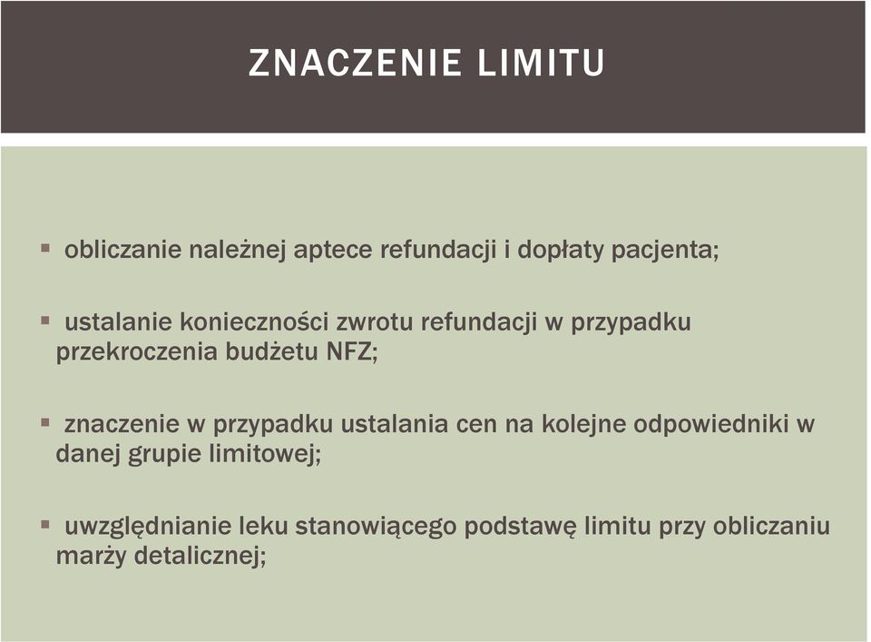 znaczenie w przypadku ustalania cen na kolejne odpowiedniki w danej grupie