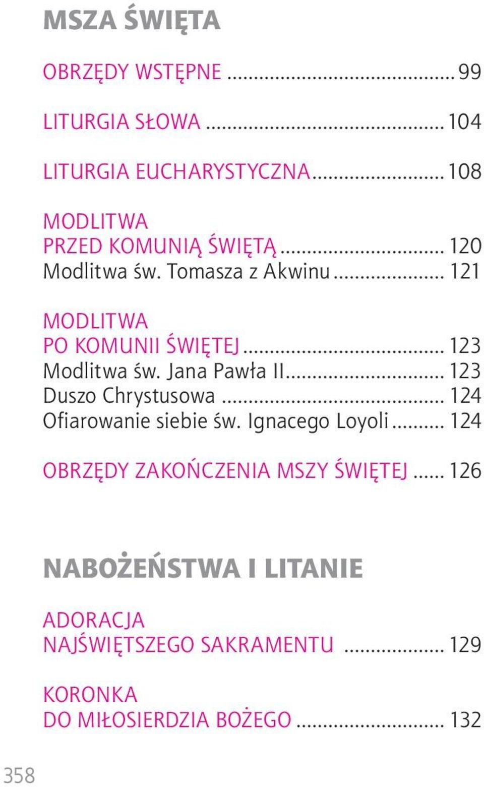 .. 123 Modlitwa św. Jana Pawła II... 123 Duszo Chrystusowa... 124 Ofiarowanie siebie św. Ignacego Loyoli.