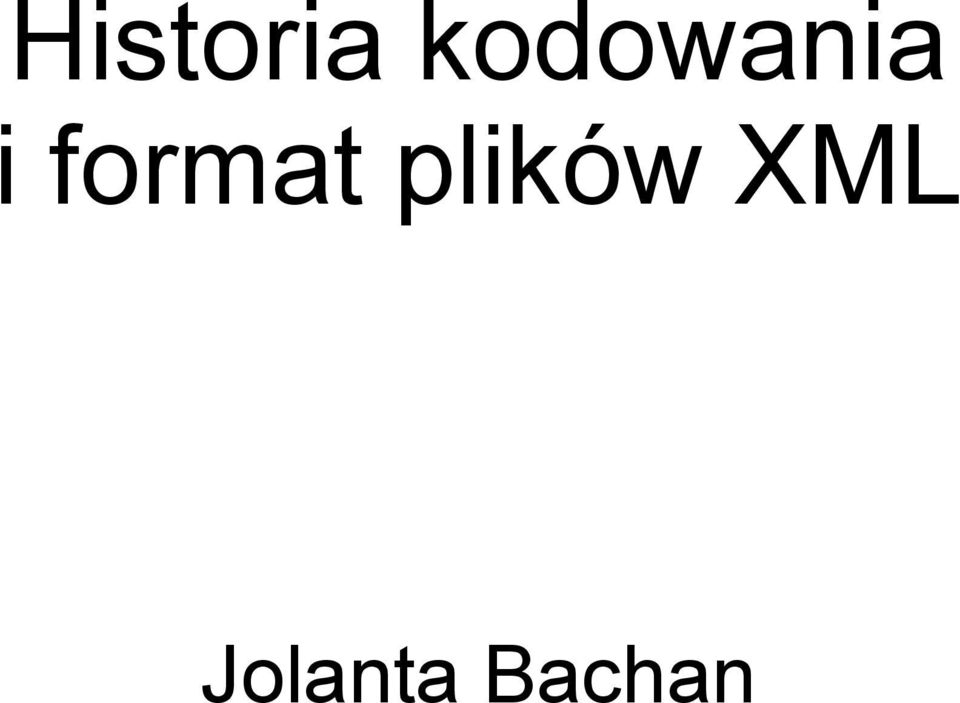 format plików