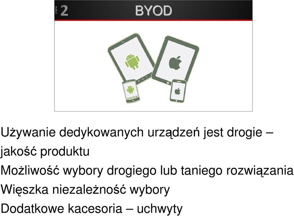 drogiego lub taniego rozwiązania Więszka