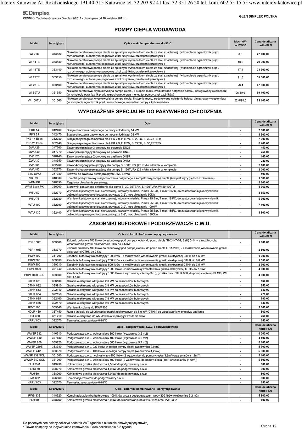 ZWU 32 348950-220,00 VWU 65 362760-2 100,00 VWU 80 362770-2 300,00 ETS DWU 347780-190,00 VS PKS 348630-1 500,00 WPM PK 348190-2 200,00 WPM Econ PK 360000-1 960,00 WTU 50 362370-4 850,00 WTU 75