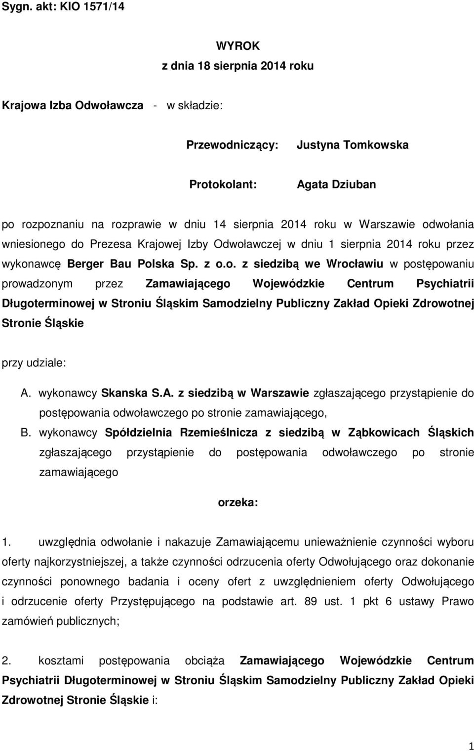u w Warszawie od