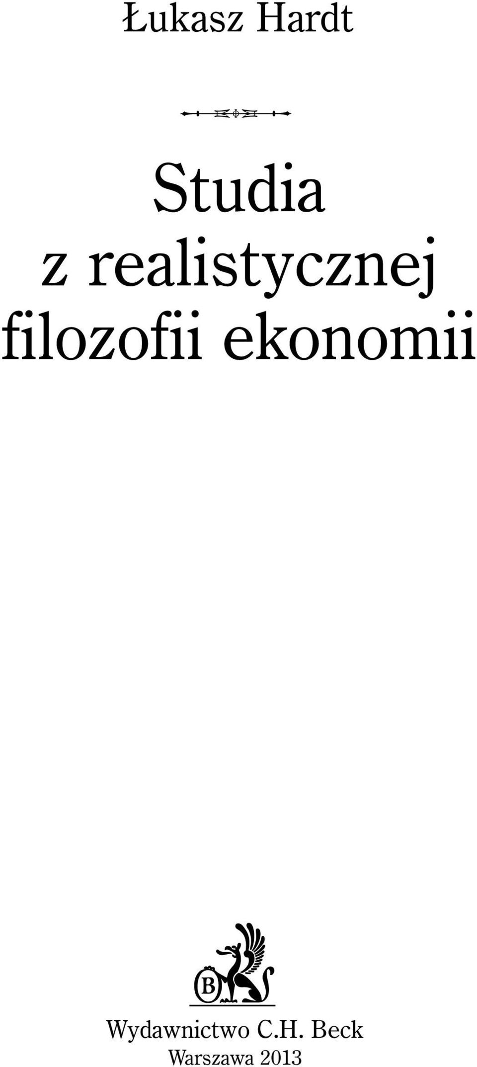 filozofii ekonomii