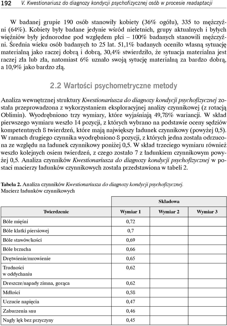 51,1% badanych oceniło własną sytuację materialną jako raczej dobrą i dobrą, 30,4% stwierdziło, że sytuacja materialna jest raczej zła lub zła, natomiast 6% uznało swoją sytucję materialną za bardzo