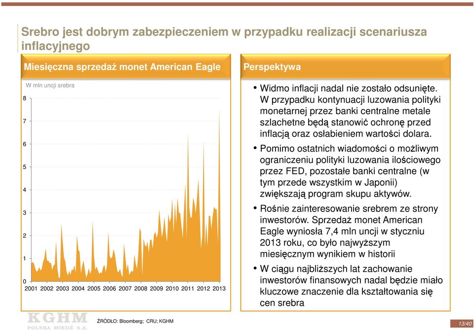 W przypadku kontynuacji luzowania polityki monetarnej przez banki centralne metale szlachetne będą stanowić ochronę przed inflacją oraz osłabieniem wartości dolara.